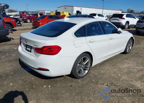 2019 BMW 430I Gran Coupe xDrive z USA, uszkodzony, nr VIN WBA4J3C53KBL04936